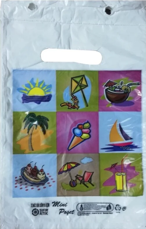 Kalbi Ticaret Kalpi Ticaret White Bag 100 Pcs No 0 Reinforced Bag 20 x 30 cm Passed Printed Block Bag