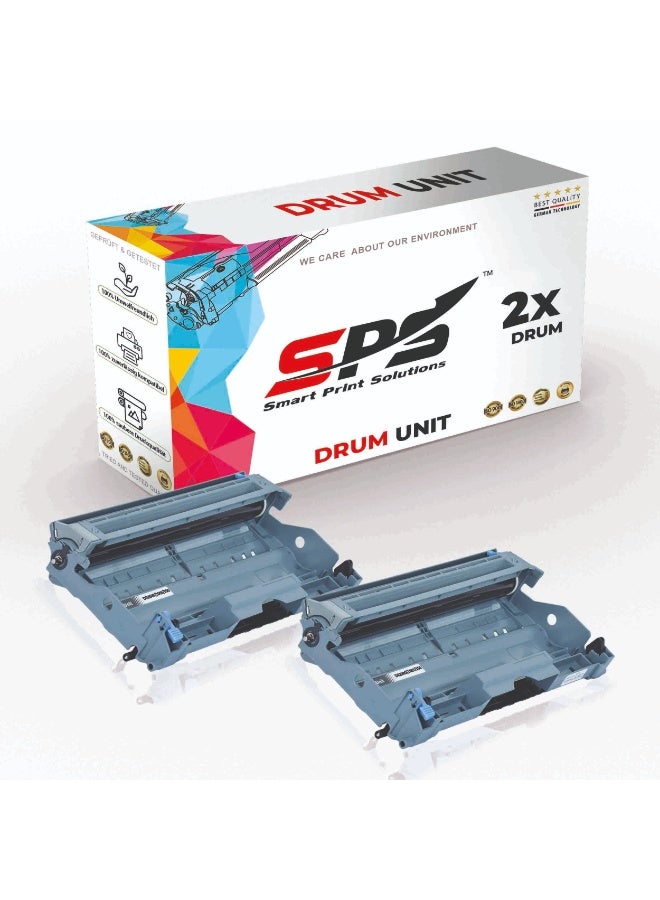 Smart Print Solutions SPS Compatible Drum Cartridges for Brother - DR-350 | 2x Black | Yield upto 12,000 Pages - Image 1