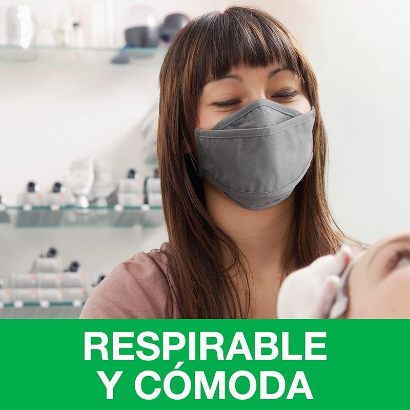 3M Daily Face Mask, Reusable, Washable, Adjustable Ear Loops, Lightweight Cotton Fabric, 3 Pack - Image 4