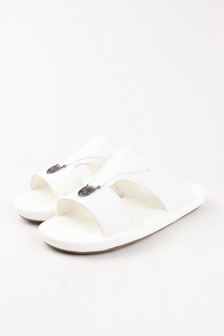Viny Viny Traditional Arabic Sandals for Men – Comfortable Slip-On Design – Everyday Wear – Black, White, Coffee