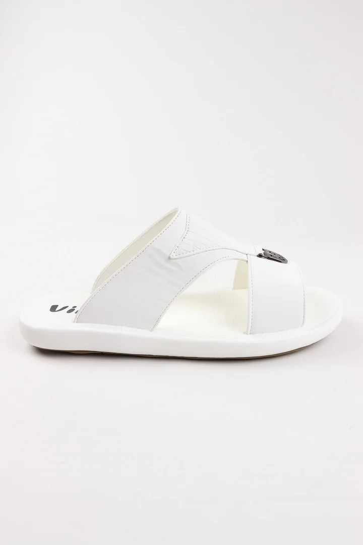 Viny Viny Traditional Arabic Sandals for Men – Comfortable Slip-On Design – Everyday Wear – Black, White, Coffee