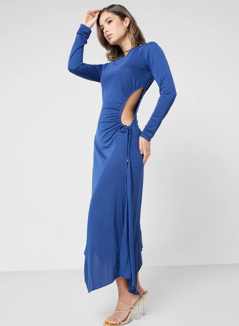 Lauren Ralph Lauren Cobalt Cutout Dress