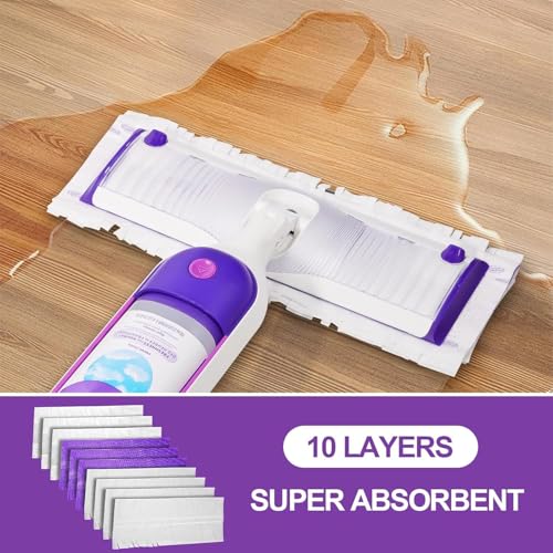 DXSAGVY Replacement Pad Refills Compatible with Swiffer Power Mop-Heavy Duty Wet Mopping Cloths,Muti-Surface Cleaning Solution for Hardwood & Tile Floors,12 Count - Image 4