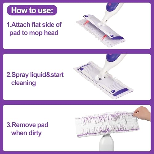 DXSAGVY Replacement Pad Refills Compatible with Swiffer Power Mop-Heavy Duty Wet Mopping Cloths,Muti-Surface Cleaning Solution for Hardwood & Tile Floors,12 Count - Image 5