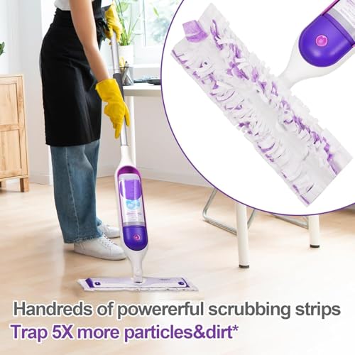 DXSAGVY Replacement Pad Refills Compatible with Swiffer Power Mop-Heavy Duty Wet Mopping Cloths,Muti-Surface Cleaning Solution for Hardwood & Tile Floors,12 Count - Image 3