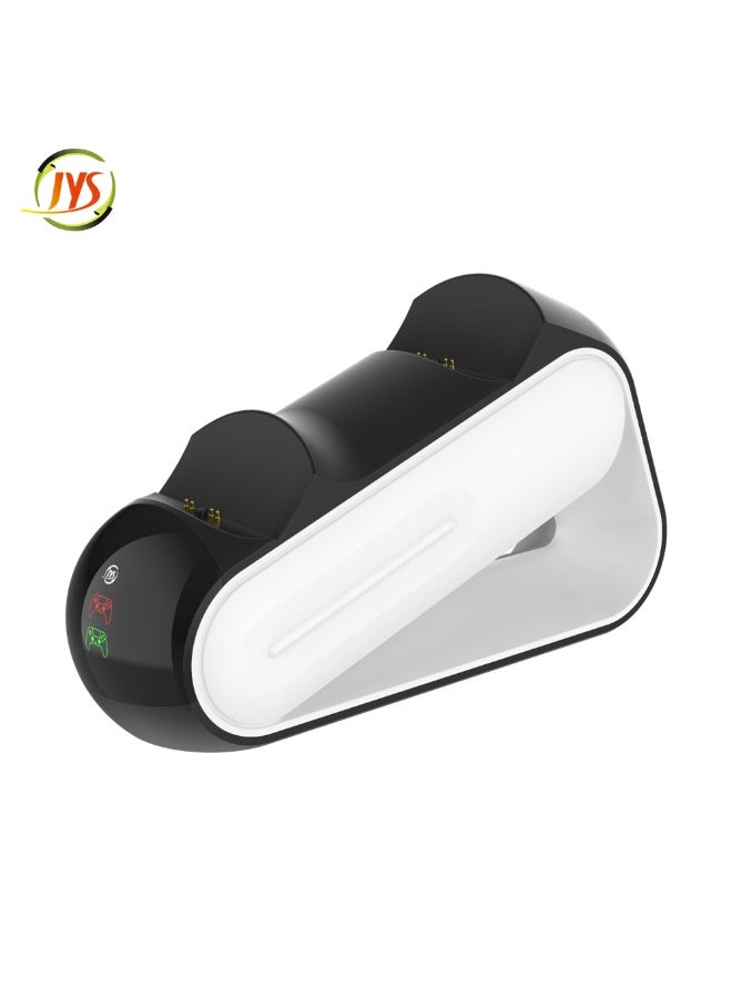 JYS High-Speed PS5 Controller Charging Station, Fast DualSense Charger Dock with LED Indicators, Enhanced Playstation 5 Charging Stand, White - Image 1