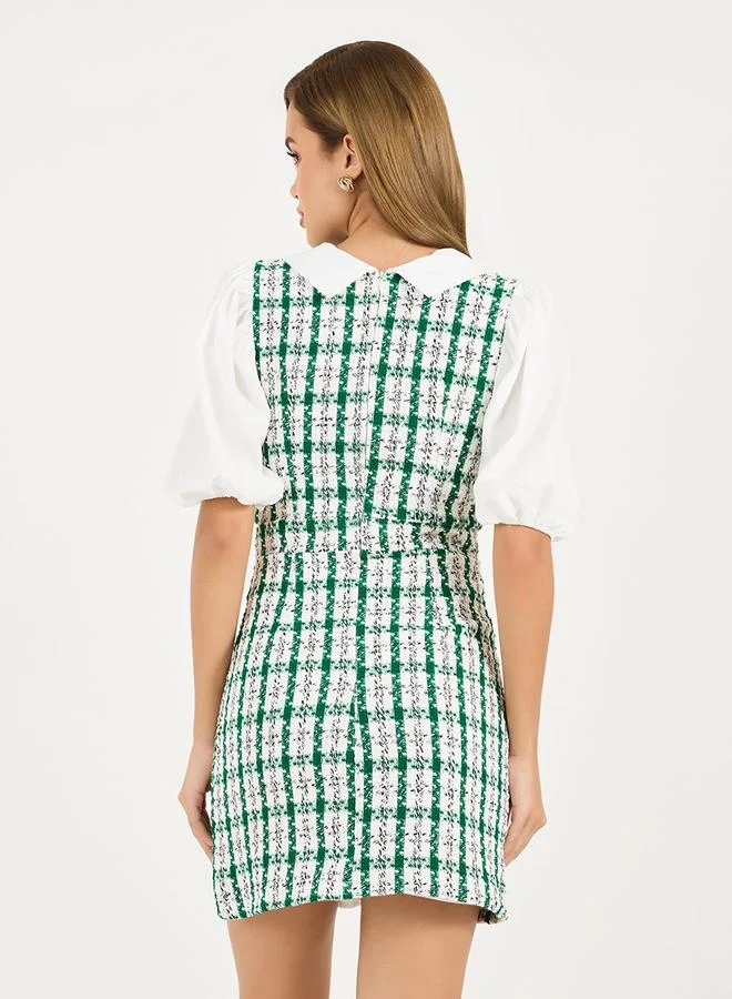 Styli Tweed Mini Dress