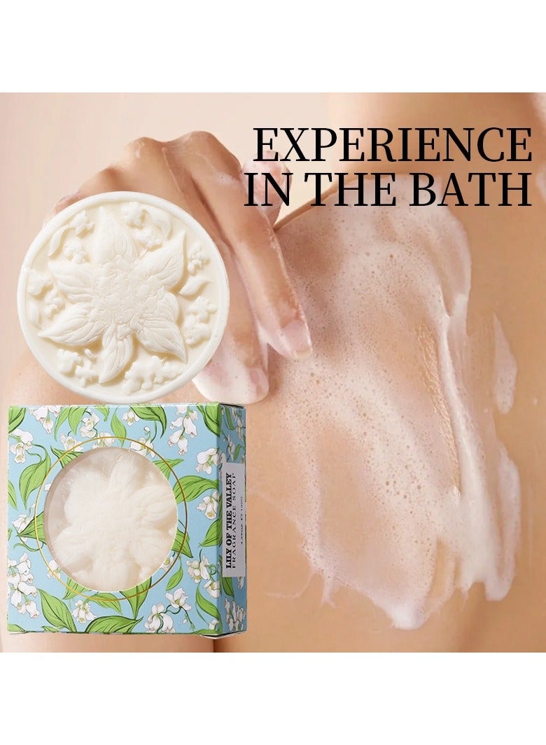 Kormesic Lily of the Valley Scented Soap 130g - Refresh & Cleanse Skin - Image 3