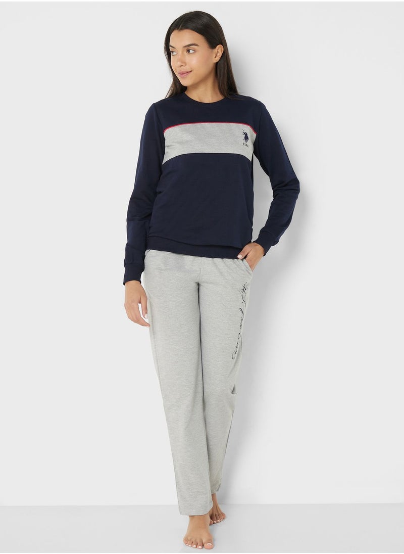 U.S. Polo Assn. - High Waist Logo Pyjama Set - Image 1