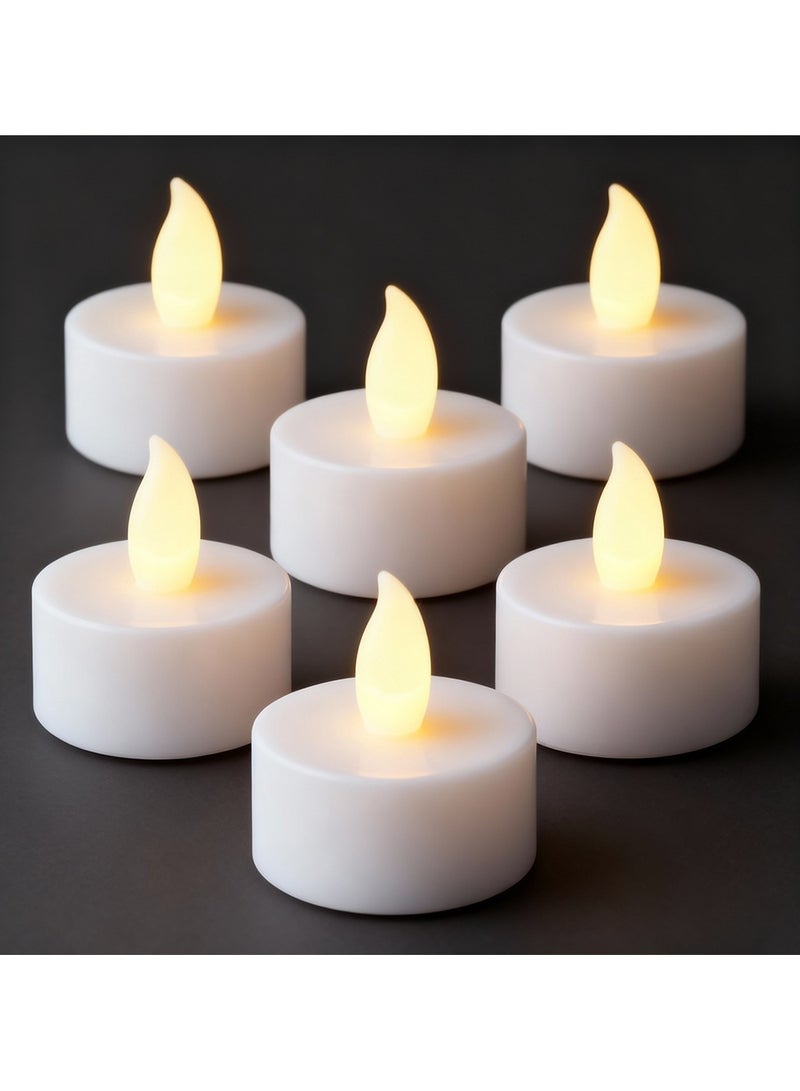 ZAYO LED Tealight Candles Battery Operated Flameless Tea Light Candles for  Home & Table Decoration, Diwali, Festival & Wedding Party Decor Lights - 6 Pieces Pack - Image 3