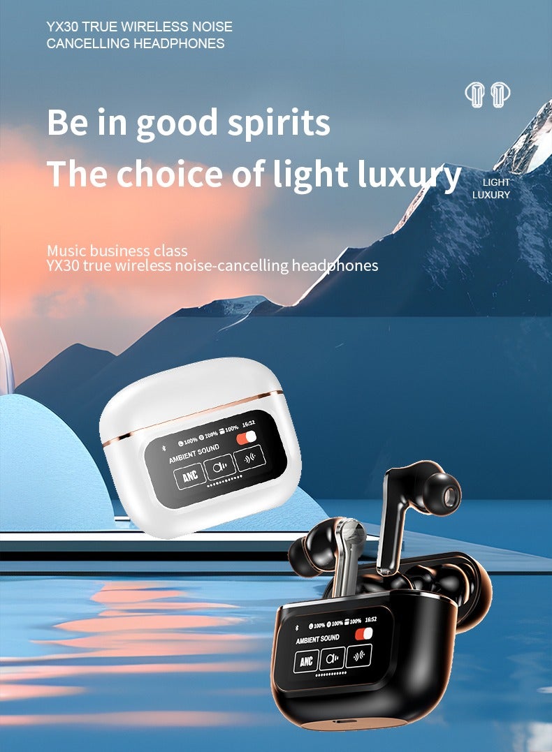 PAXA-YX30 Smart Wireless Bluetooth Headphones-Black - Image 2