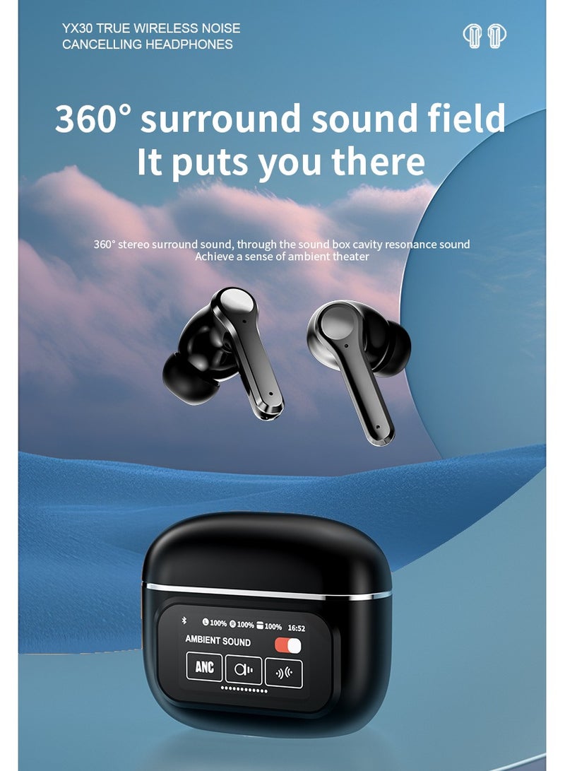 PAXA-YX30 Smart Wireless Bluetooth Headphones-Black - Image 4