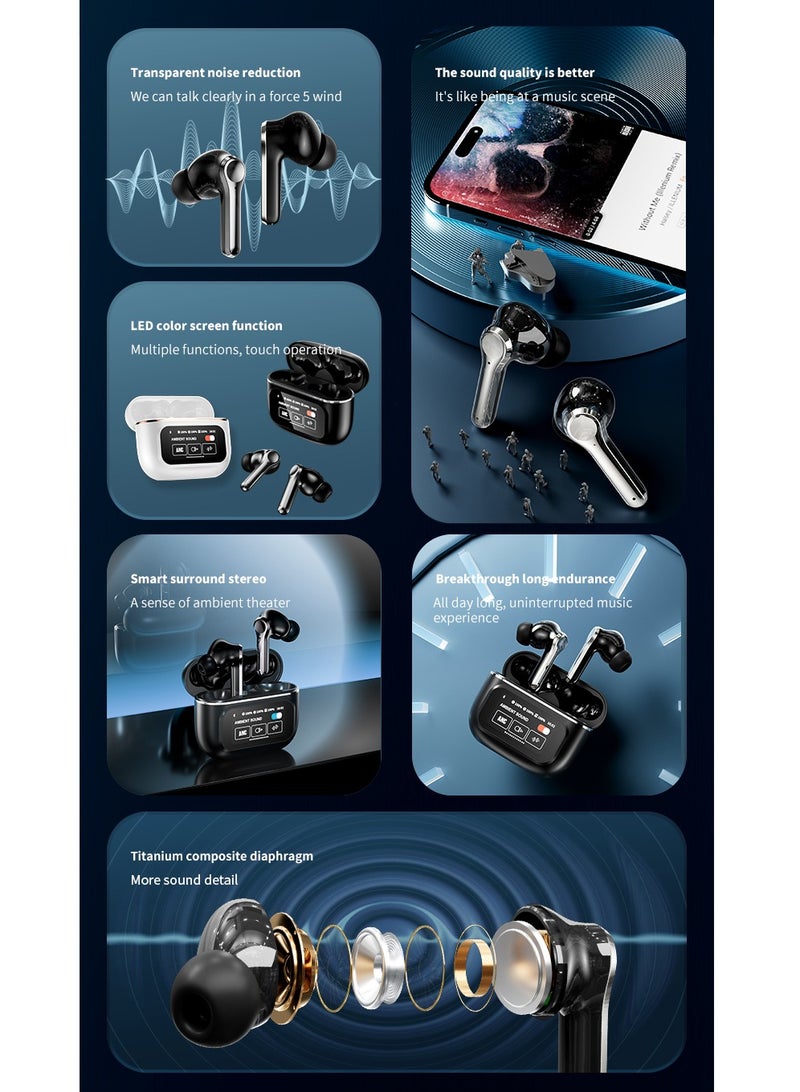 PAXA-YX30 Smart Wireless Bluetooth Headphones-Black - Image 3