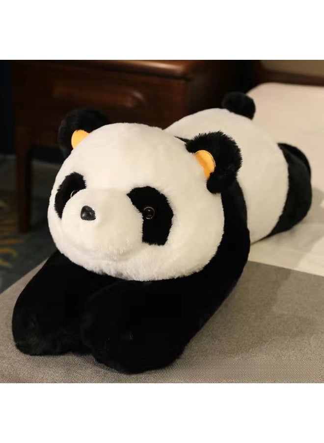 Panda Doll Sleeping On Bed Long Strip Hugging Panda Plushie Fabric Doll Toy Girls Birthday Gift Soft Cuddly Bear Plaything-Specifications:Panda Panda-Color:80cm