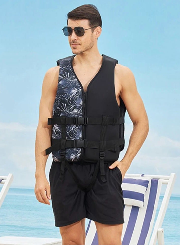 REBENUO Swimming jacket, latest style, safety jackets, size Large (black) - Image 3