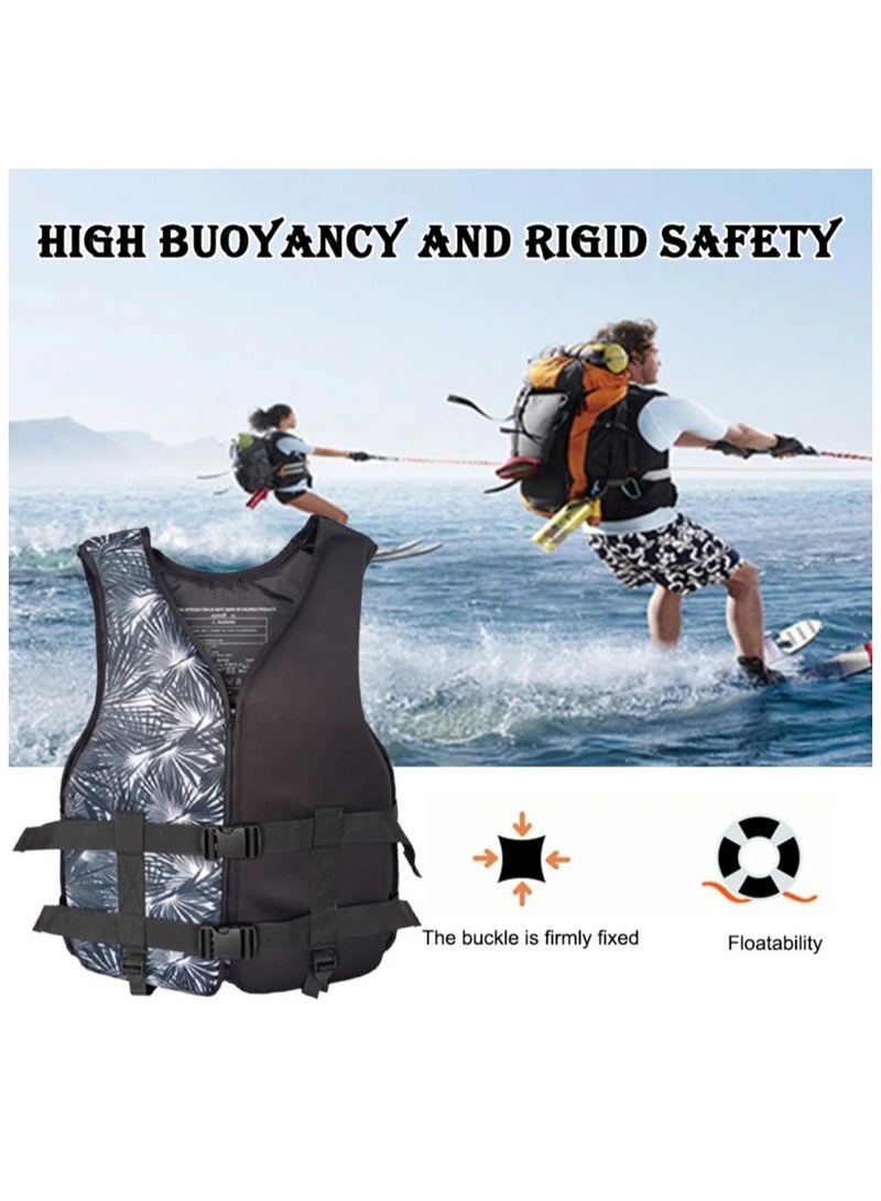 REBENUO Swimming jacket, latest style, safety jackets, size Large (black) - Image 5