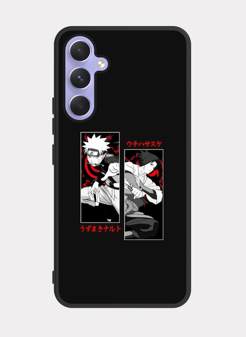 PXLAAT Samsung Galaxy A54 case cover Naruto and Sasuke - Image 1