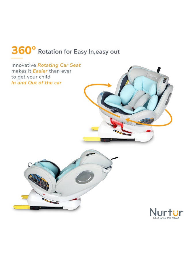 Nurtur Ultra Baby 4 In 1 Car Seat With Canopy 0 Months To 12 Years Upto 36kg  - Image 3