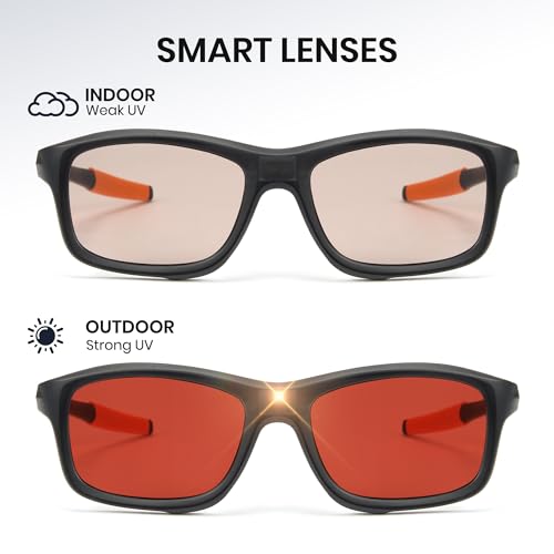 Cyxus 01 Seconds Smart Photochromic Sunglasses Men Women Polarized Sunglasses UV Protection with Blue Light Blocking P1176R02 - Image 3