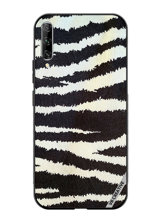 VR CREATIVE Protective Case Cover For Huawei Nova Y9S Cotton Fabric With Zebra Texture Design Multicolour - Image 1