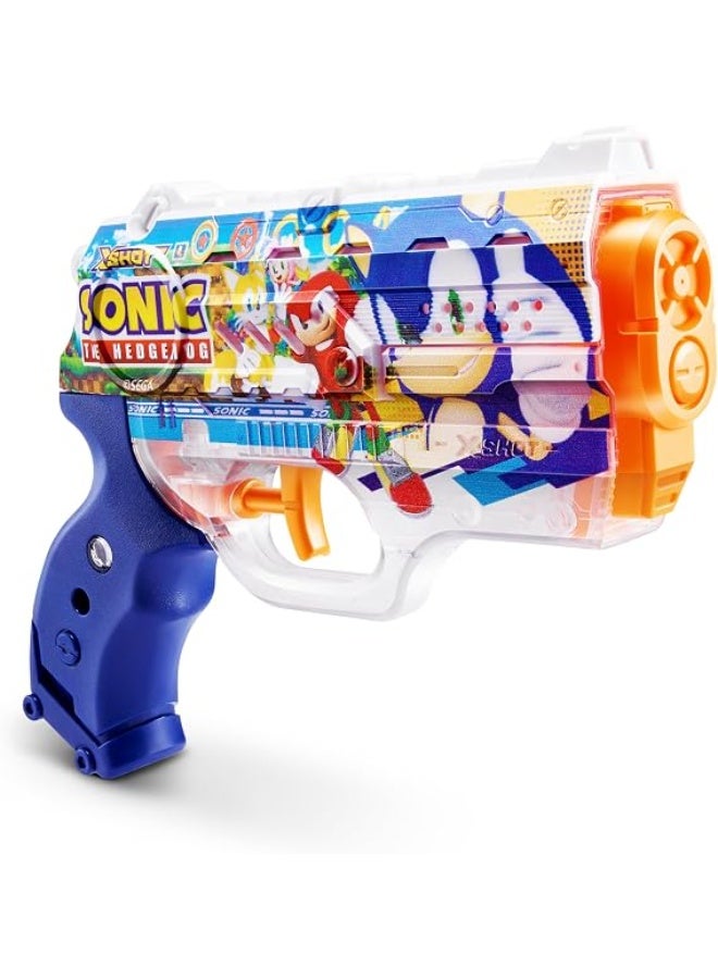 x_shot مسدس ماء زورو إكس-شوت فاست-فيل سكينز سلسلة 1 نانو بلاستر، سونيك ذا هيدجهوج - Image 1