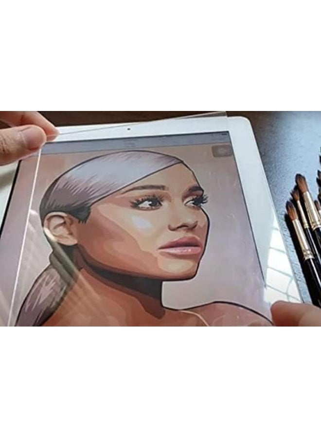 TPGP Clear Acrylic Plexiglass Sheet 1.5 Mm 12"X6" Diy Projects (Transparent, Pack Of 4) For Glass Painting - Image 2