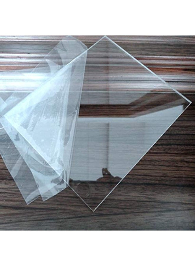 TPGP Clear Acrylic Plexiglass Sheet 1.5 Mm 12"X6" Diy Projects (Transparent, Pack Of 4) For Glass Painting - Image 1