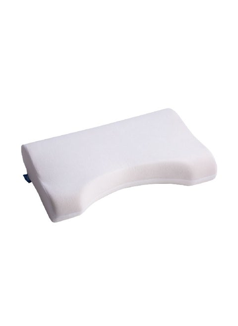 Orthopaedic Design Softness and Durable Memory Foam Cervical Pillow White 4 x 19.5 x 14 Inch 17-501R