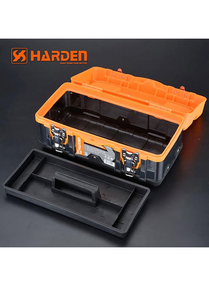 Harden Harden Professional StainlessSteel and ABS Tools Box with Removable Top Organizer Tray 45x23x19 cm 520228  - Image 5