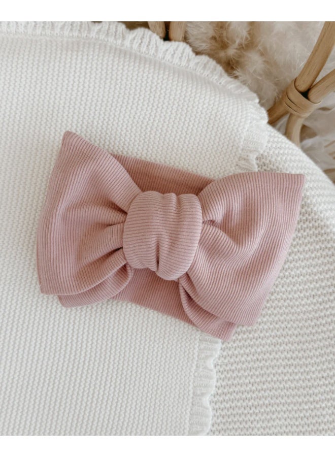Beauwa baby Cotton Topknot - Dusty Pink - Image 2