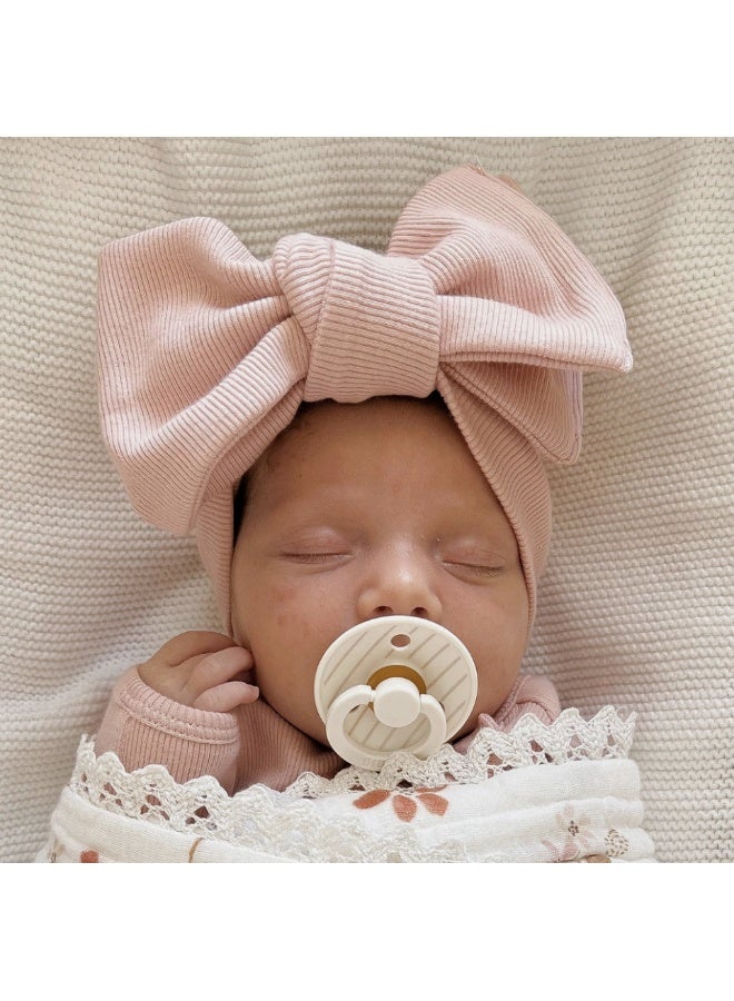 Beauwa baby Cotton Topknot - Dusty Pink - Image 4