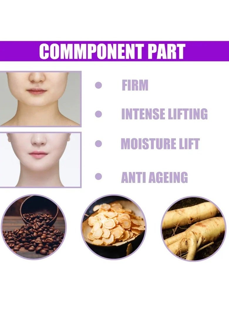 Jaysuing - Face Lifting Shaping Cream, Small And Portable V Shape Slimming Cream, Double Chin Removal Face Muscle Fat Burning Cream, Anti Aging Wrinkle Remove Facial Cream, (1pc) - Image 1