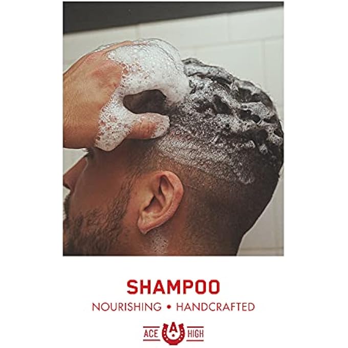 ace high MEN'S SHAMPOO, SUPER CLEANSING AND NON-DRYING, PROMOTES SCALP HEALTH, SMALL BATCH, SULFATE FREE,12OZ - Image 2