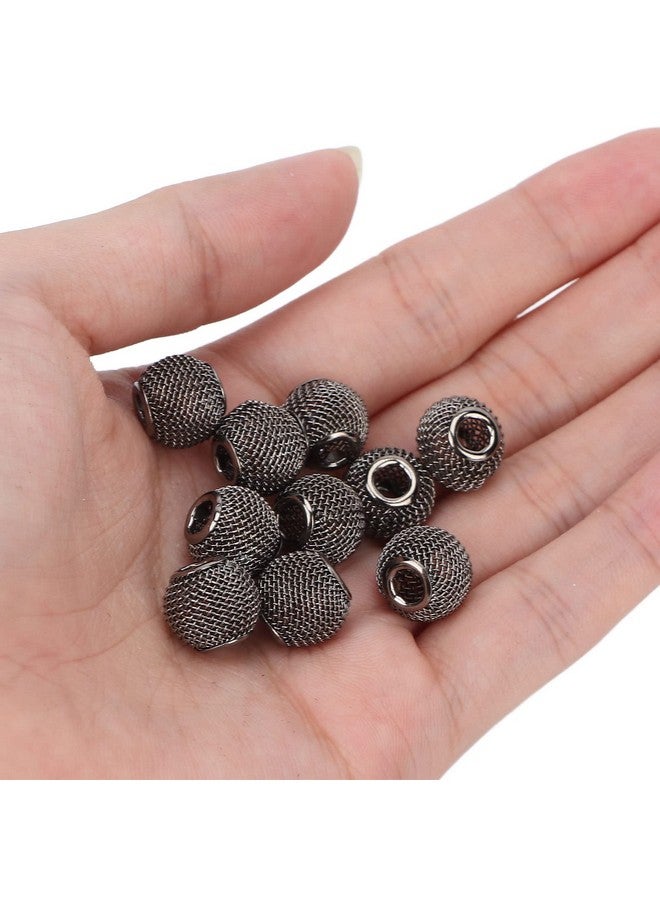 Betued 10Pcs Hollow Beard Beads Bead Dreadlocks Hair Beard Beads Hair Tube Beads For Viking'S Beard Or Braid Or Making Jewelry(Gun Black) - Image 3
