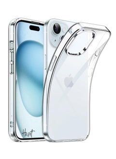 iPhone 15 Plus Cover 6.7 Inch Soft Slim Transparent TPU Silicone Yellowing Resistant Thin Protective Phone Case for Apple iPhone 15 Plus