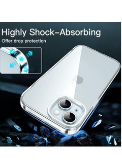 Houmt iPhone 15 Plus Cover 6.7 Inch Soft Slim Transparent TPU Silicone Yellowing Resistant Thin Protective Phone Case for Apple iPhone 15 Plus  - Image 5