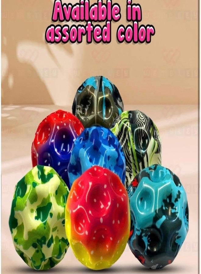 PN AVAN Moon Ball for Kids - Soft Bouncing, Jumping & Bounce Ball Toys for Kids Age 2-5 Years | Indoor Outdoor Activity Toy | Colorful Option for Toddlers Multicolour Pack of 8 - Image 3