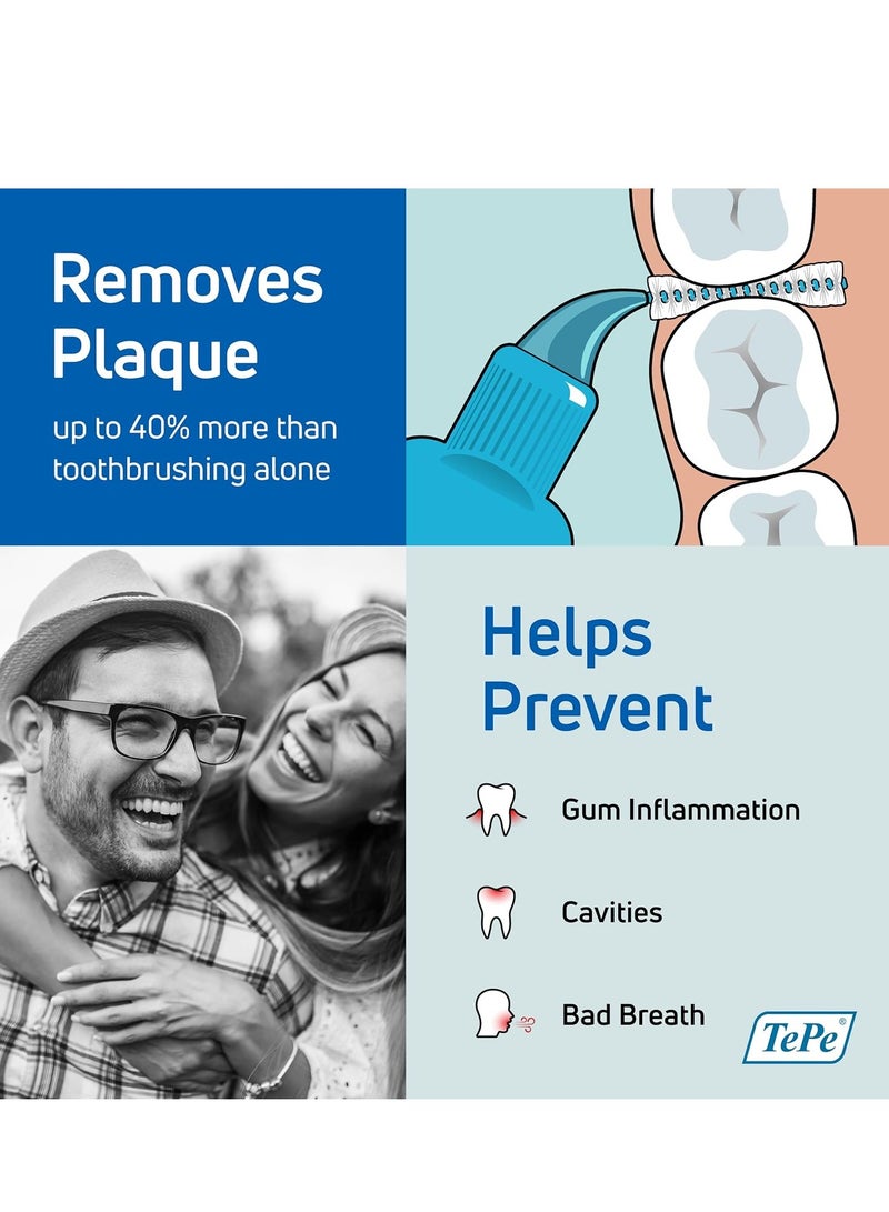 TEPE Interdental Brush Original, Soft Dental Brush for Teeth Cleaning, Pack of 6, 0.5 mm, Extra-Small/Small Gaps, Red, Size 2 - Image 2