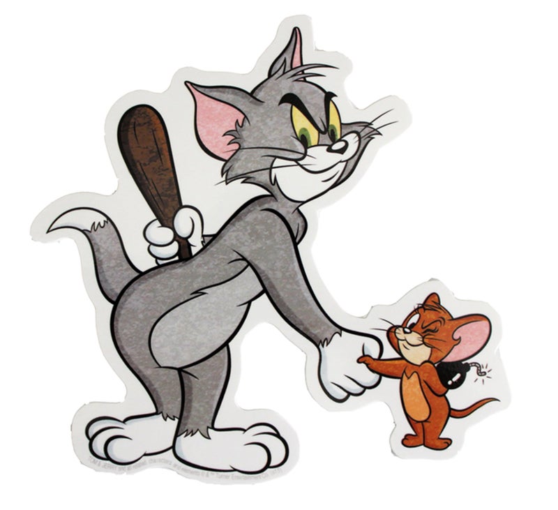C&D Visionary Licenses Products Turner Entertainment Tom and Jerry Shake Sticker - Image 1