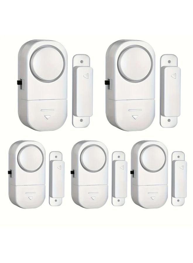 White Wireless Window Door Security Alarm System with Magnetic Sensor Motion Detector - Image 2