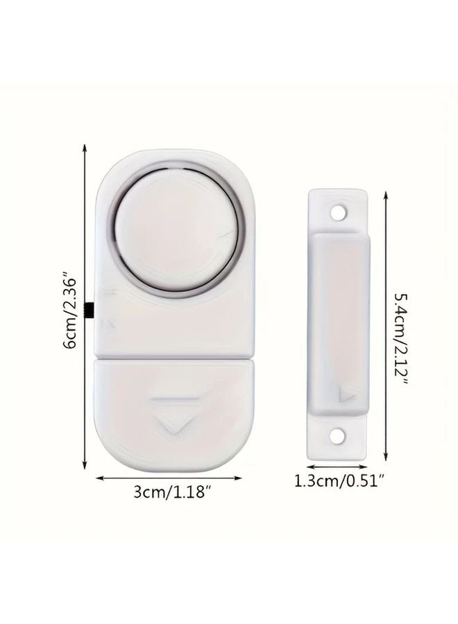 White Wireless Window Door Security Alarm System with Magnetic Sensor Motion Detector - Image 4