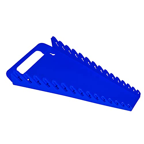 Ernst Manufacturing 5055 15-Wrench Gripper Portable Wrench Organizer - Versatile, One-Handed Access, Fits 1/4" to 1 1/8" & 6-20 mm, Blue - Image 1