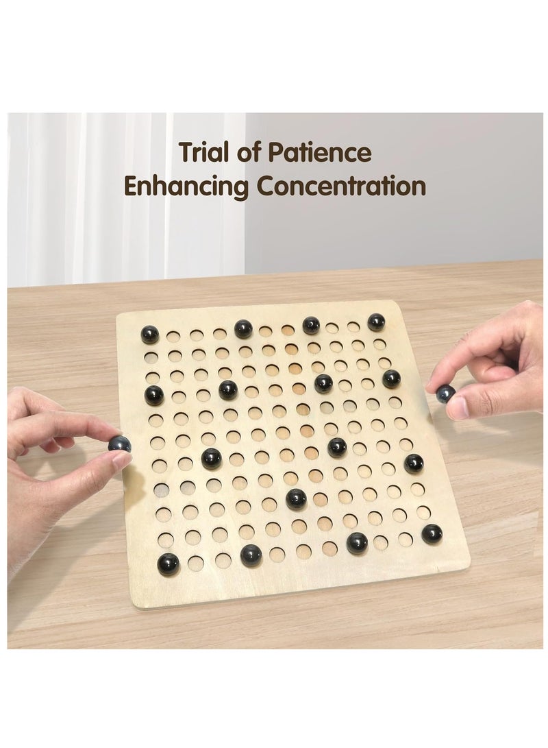 Rally Magnetic Challenge Game for Kids and Adults – Strategic Chess Board with Magnetic Balls – Brain Teaser, Focus & Logical Thinking Development Game – Educational Family Game – 20 Pieces - Image 5