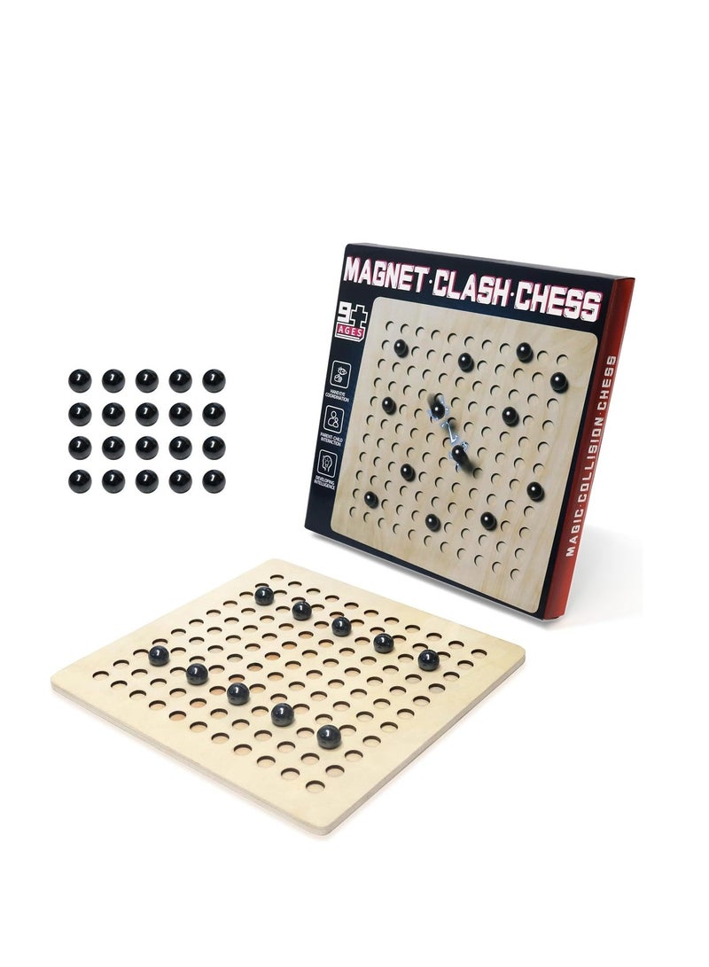 Rally Magnetic Challenge Game for Kids and Adults – Strategic Chess Board with Magnetic Balls – Brain Teaser, Focus & Logical Thinking Development Game – Educational Family Game – 20 Pieces - Image 2