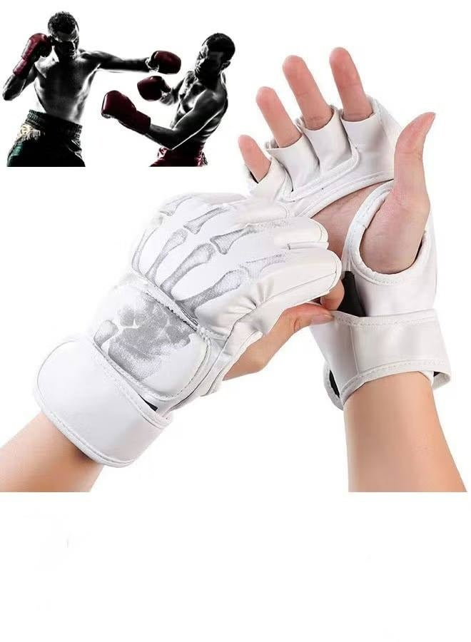 Boxing Gloves Fingerless MMA Gloves UFC Boxing Fight Gloves for Sanda Sparring Punching Bag Training - Image 1
