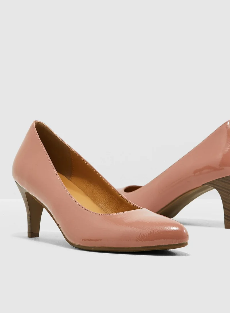 Le Confort Kitten Heel Pump - Blush