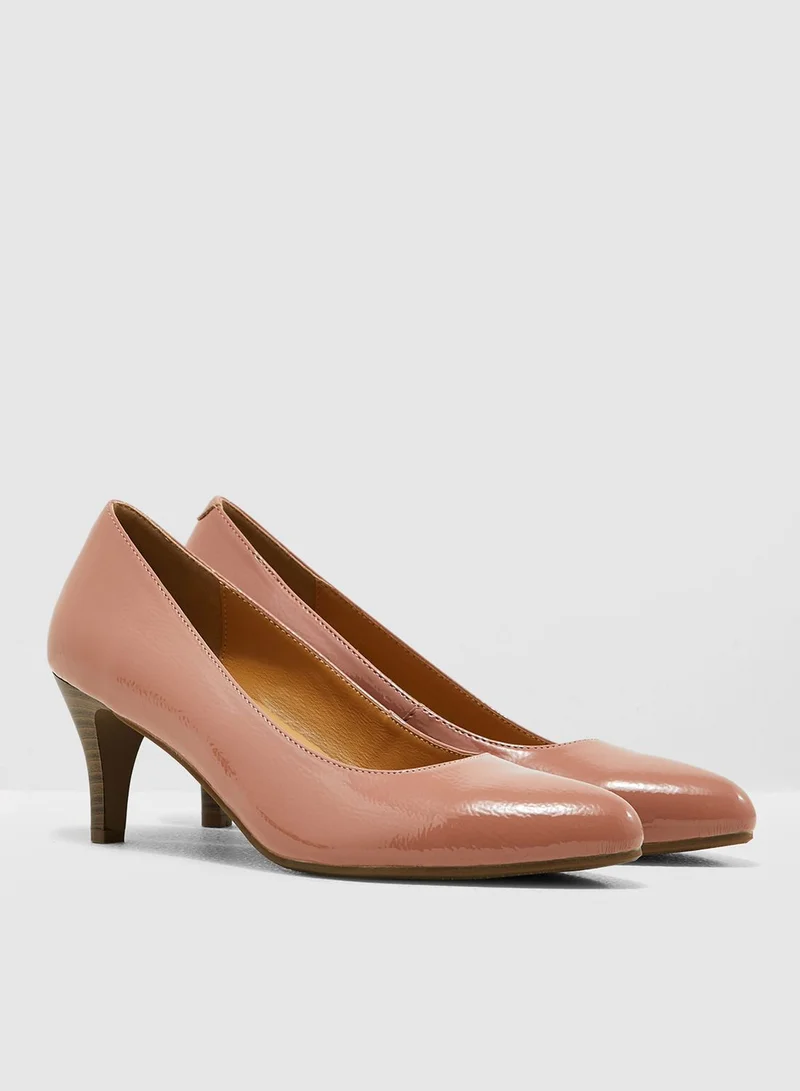 Le Confort Kitten Heel Pump - Blush