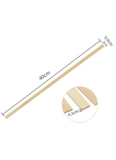 Pllieay 100 Pieces Bamboo Sticks Wood Strips Wooden Extra Long Sticks For Crafting (15.7 Inches Length × 3/8 Inches Width)  - Image 2