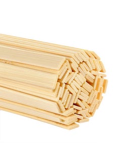 100 Pieces Bamboo Sticks Wood Strips Wooden Extra Long Sticks For Crafting (15.7 Inches Length × 3/8 Inches Width)