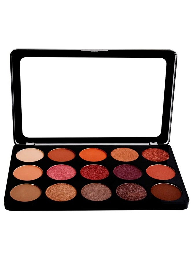 adbeni Intense Eyes Colors 30Gm | 15 Color Eyeshadow Palette | Easy-To-Blend, Long Lasting | Shade-01 - Image 2
